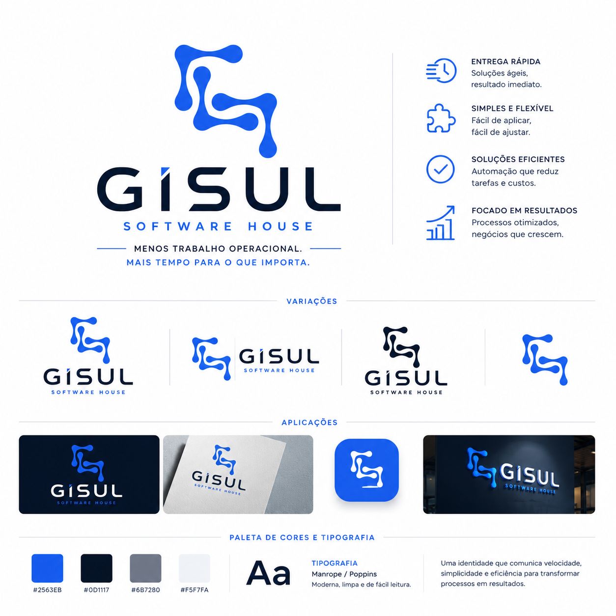 Identidade visual da Gisul Software House